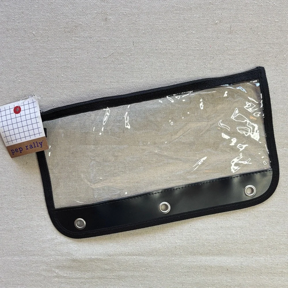Clear and Black Pencil Pouch